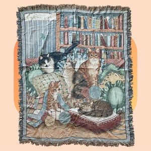 Kitty Corner Tapestry Blanket